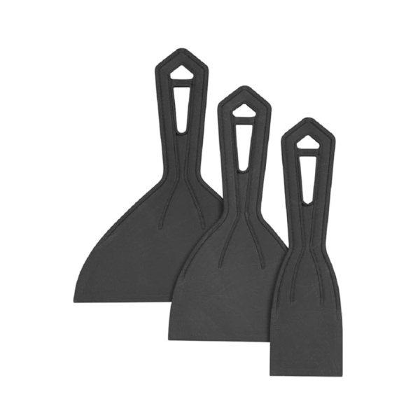 3-Pack Warner Plastic Putty Knives (Black, ‎8150) on Sale