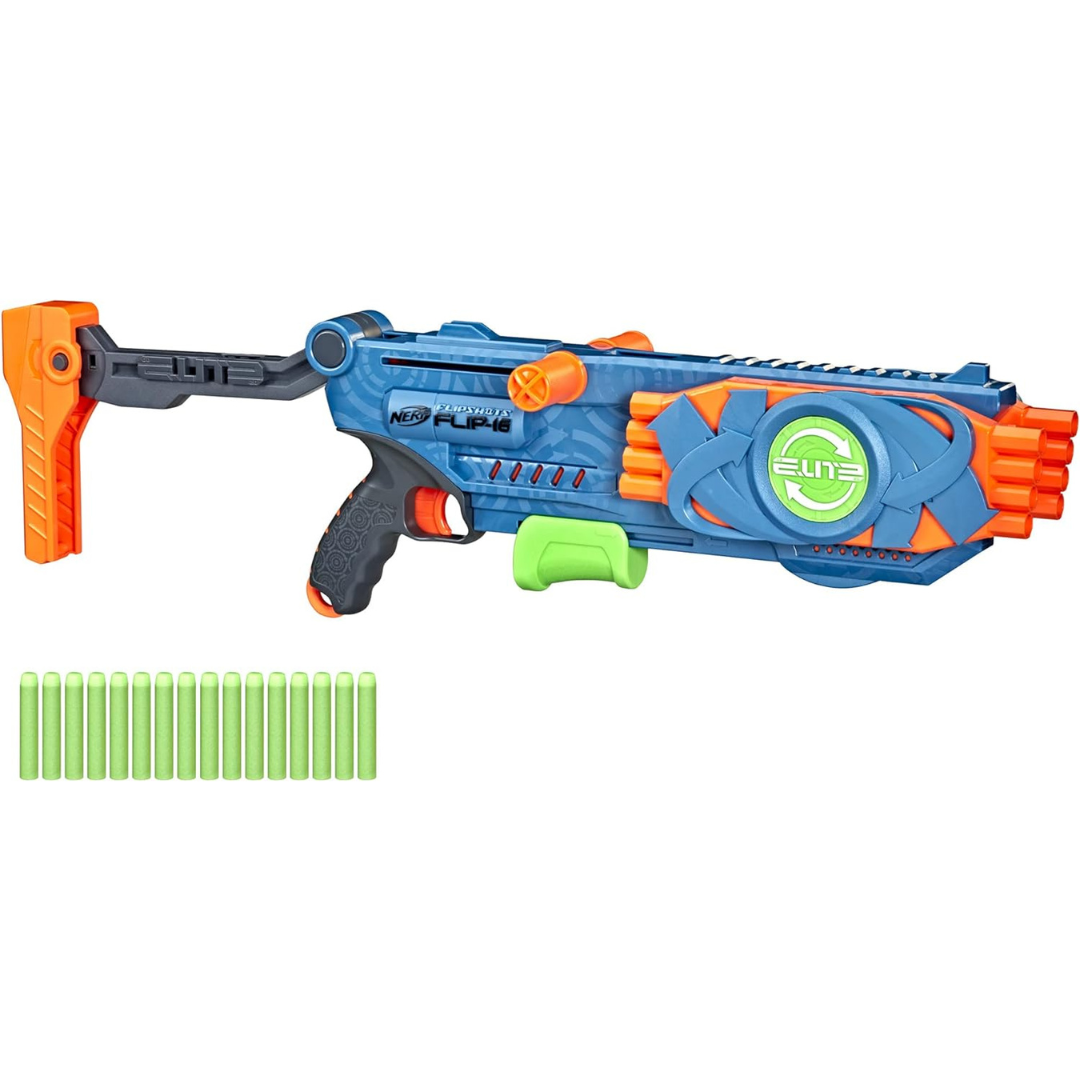 NERF Elite 2.0 Flipshots Flip-16 Blaster with 16 Dart Barrels Online now