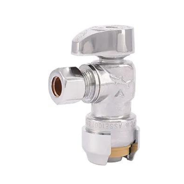 SharkBite 1 2 x3 8  Compression Angle Stop Brass Plumbing Valve Sale