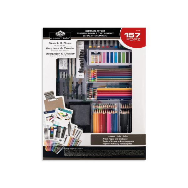 157-Piece Royal & Langnickel Essentials Sketching & Drawing Art Set Online now