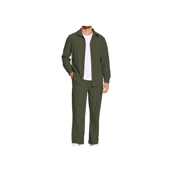2-Piece Coofandy Mens Corduroy Track Suits For Sale