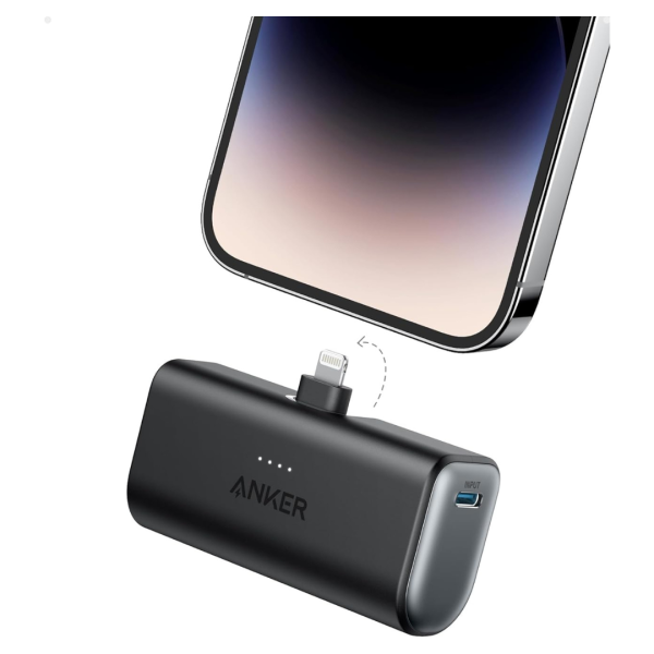 Anker 5000mAh Portable Power Bank w  Built-In Lightning Connector Online now