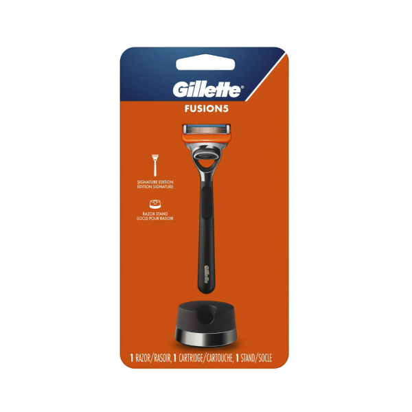 Gillette Fusion5 Signature Edition Razor Handle, Stand, and 1 Blade Refill + $3 Walmart Cash Hot on Sale