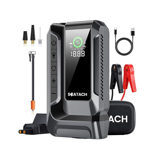 4000A Portable Car Jump Starter with Air Compressor For Sale