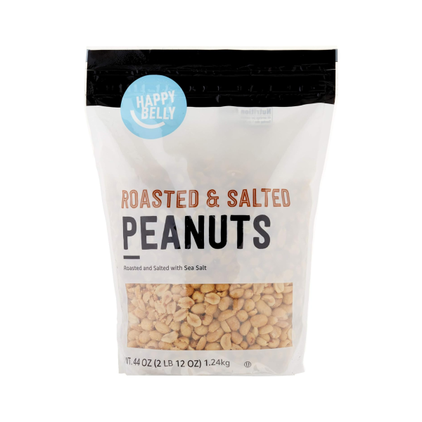 Amazon Brand Happy Belly Roasted and Salted Peanuts (44 ounce) on Sale