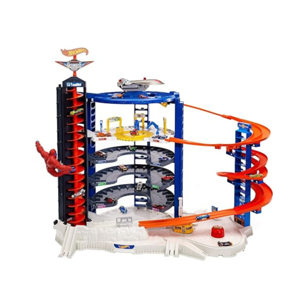 Hot Wheels Super Ultimate Garage Track Set with 4 Cars Cheap