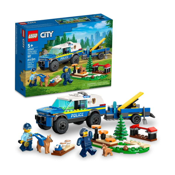 197-Piece LEGO City Mobile Police Dog Training Set w  Toy Car Online now