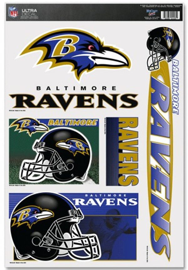 Baltimore Ravens Decal 11x17 Ultra For Cheap