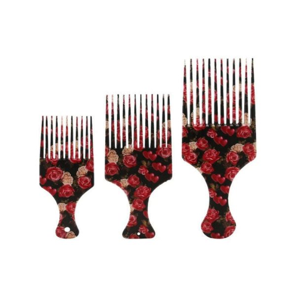 New Beauty Girl Afro Comb Curly Hair Brush Salon Hairdressing Styling Long Tooth Styling Pick Drop Shipping Professional Online Sale - Image 2