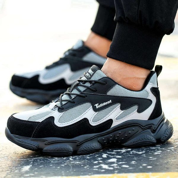 Safety Work Shoes Men Anti-Smashing Indestructible Steel Toe Cap Puncture-Proof shoes Lightweight Male Sofe Women Cosy Sneakers Sale - Image 5