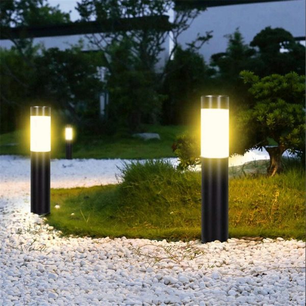 1 2 4 Pack Solar Garden Pathway Lights Outdoor LED Lighting Ground Plug Bollard Light for Patio, Gardens, Pathways,Lawn,Yard Hot on Sale - Image 4