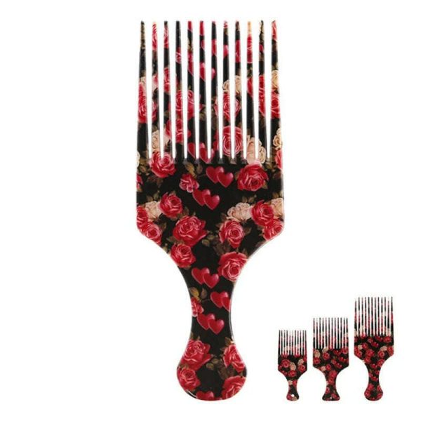 New Beauty Girl Afro Comb Curly Hair Brush Salon Hairdressing Styling Long Tooth Styling Pick Drop Shipping Professional Online Sale