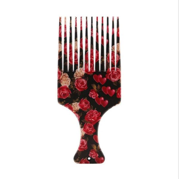 New Beauty Girl Afro Comb Curly Hair Brush Salon Hairdressing Styling Long Tooth Styling Pick Drop Shipping Professional Online Sale - Image 4