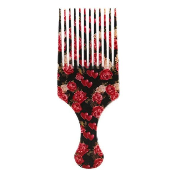New Beauty Girl Afro Comb Curly Hair Brush Salon Hairdressing Styling Long Tooth Styling Pick Drop Shipping Professional Online Sale - Image 5