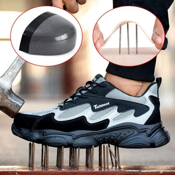 Safety Work Shoes Men Anti-Smashing Indestructible Steel Toe Cap Puncture-Proof shoes Lightweight Male Sofe Women Cosy Sneakers Sale - Image 3