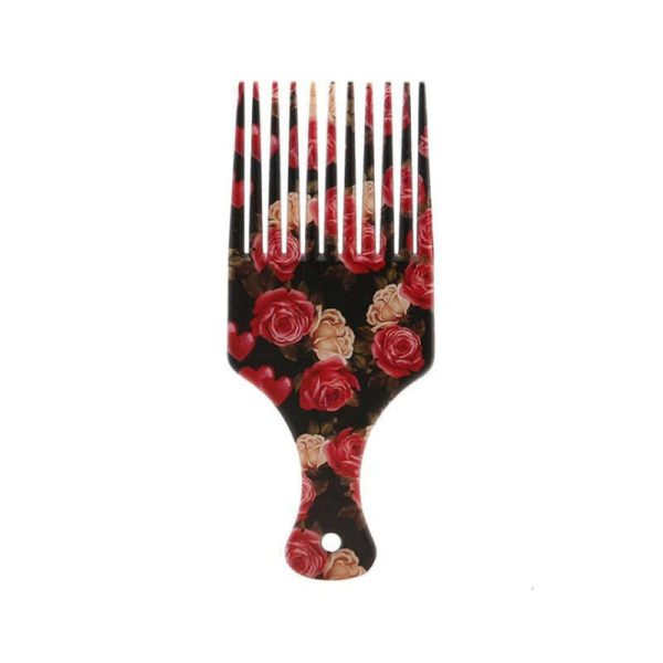 New Beauty Girl Afro Comb Curly Hair Brush Salon Hairdressing Styling Long Tooth Styling Pick Drop Shipping Professional Online Sale - Image 3