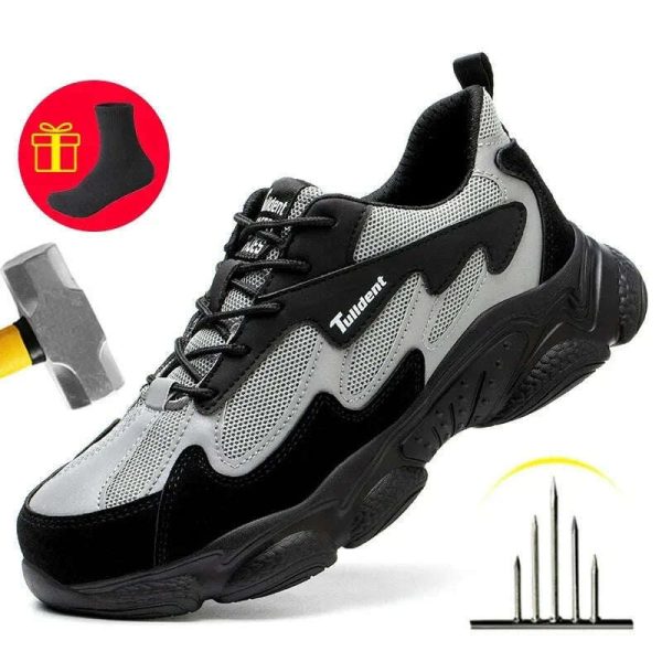 Safety Work Shoes Men Anti-Smashing Indestructible Steel Toe Cap Puncture-Proof shoes Lightweight Male Sofe Women Cosy Sneakers Sale - Image 2