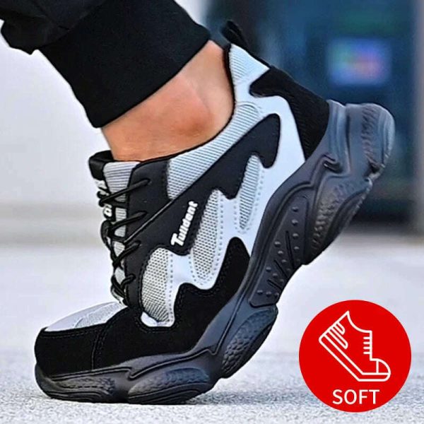 Safety Work Shoes Men Anti-Smashing Indestructible Steel Toe Cap Puncture-Proof shoes Lightweight Male Sofe Women Cosy Sneakers Sale