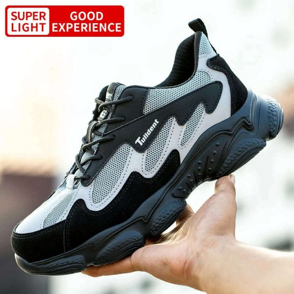 Safety Work Shoes Men Anti-Smashing Indestructible Steel Toe Cap Puncture-Proof shoes Lightweight Male Sofe Women Cosy Sneakers Sale - Image 4
